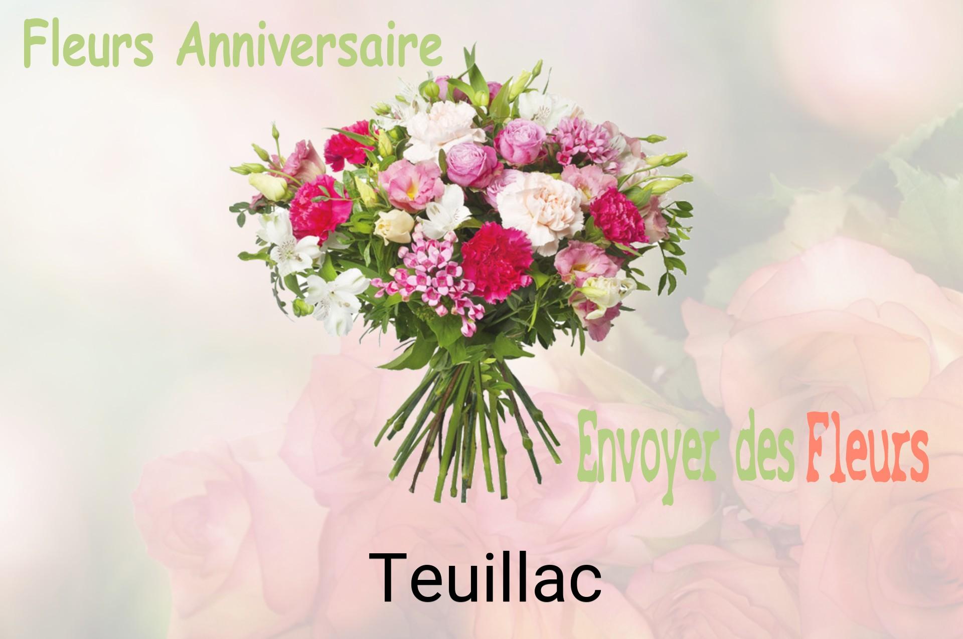 Bouquet de fleurs d’anniversaire livré à Teuillac