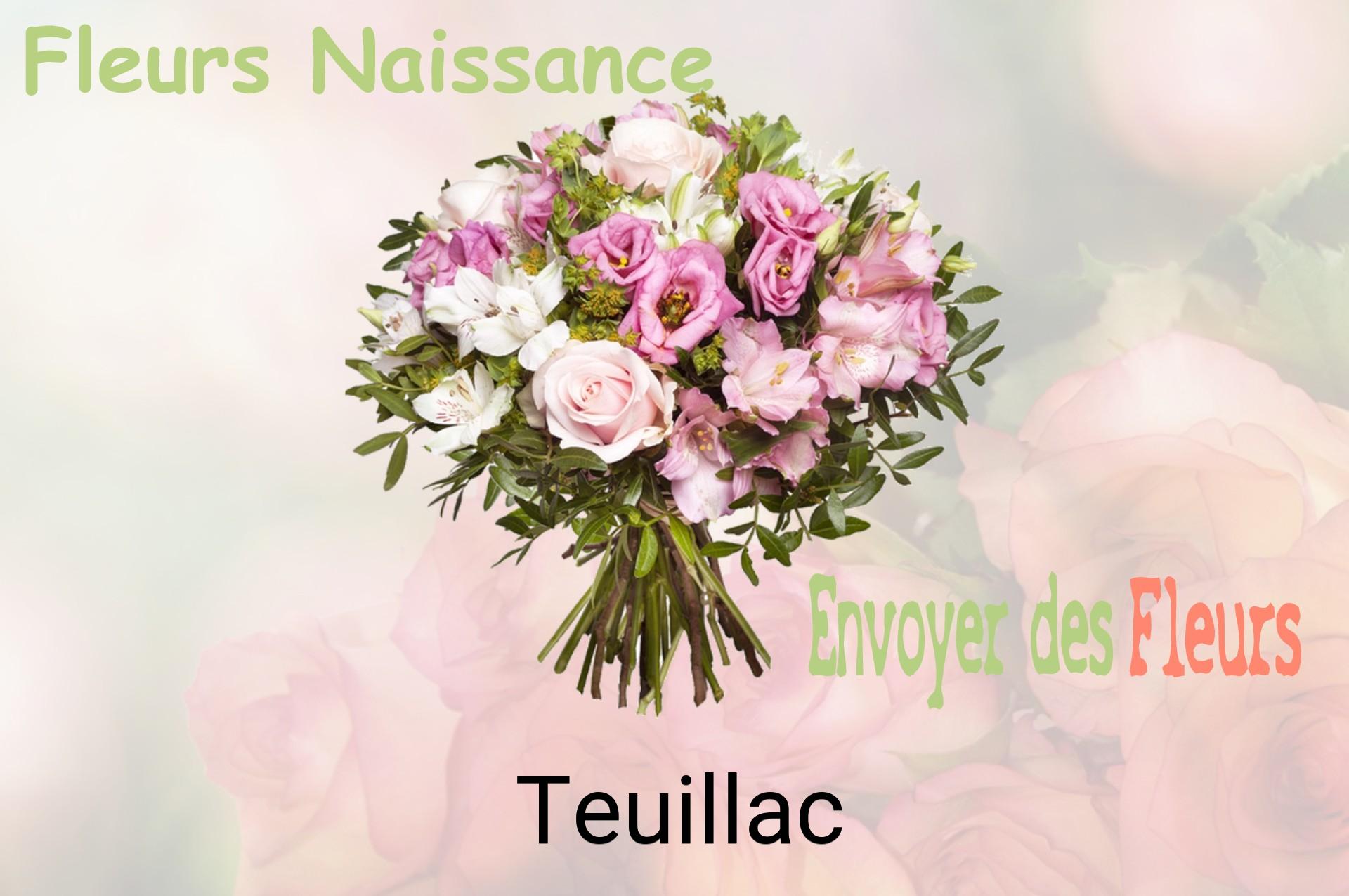 Bouquet de fleurs de naissance livré à Teuillac