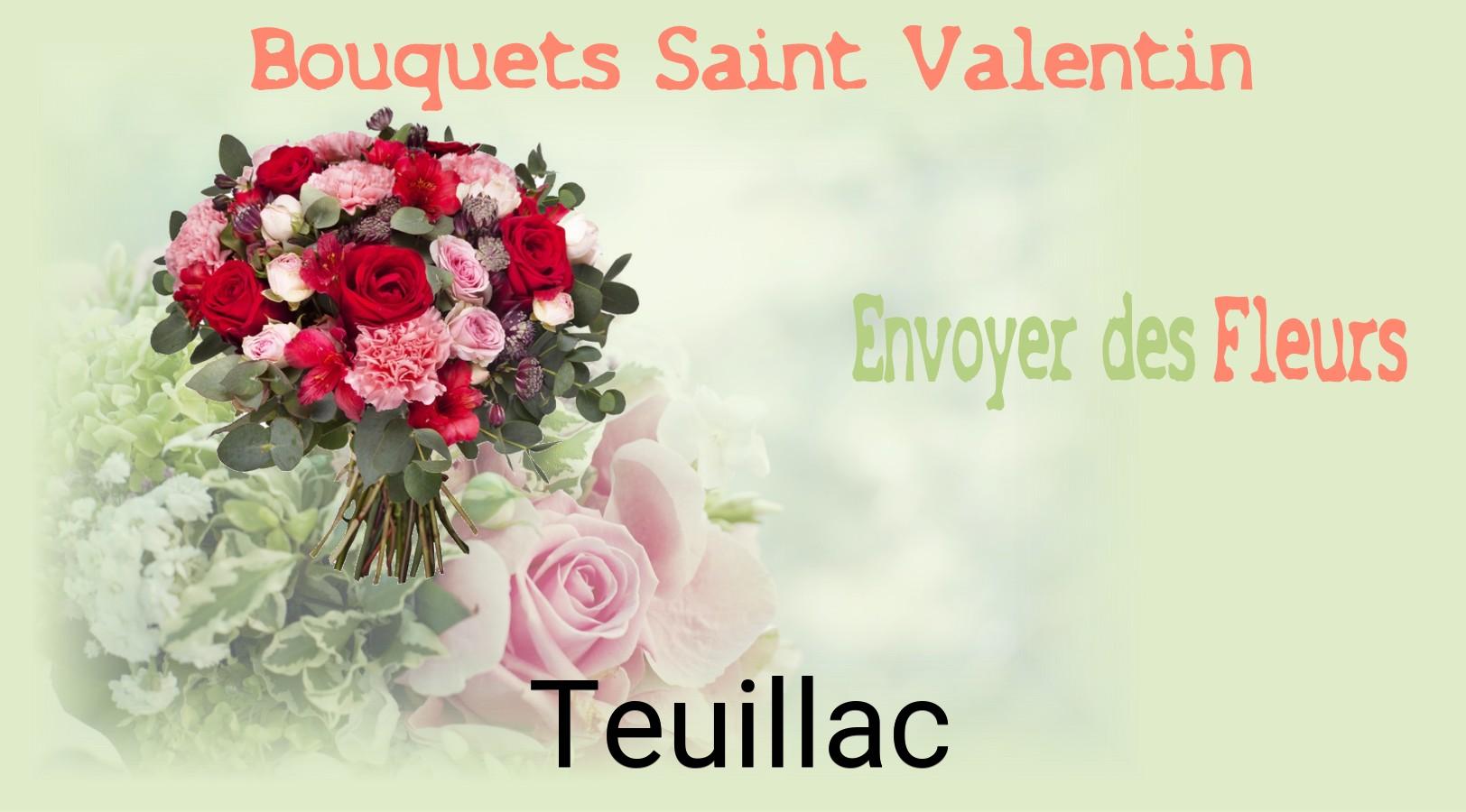 Roses de Saint-Valentin livrées à Teuillac
